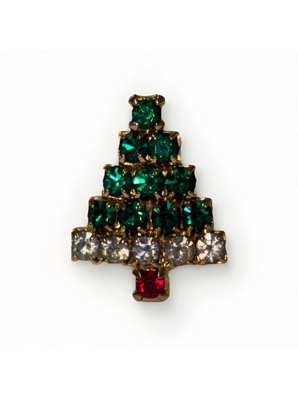 Vintage Christmas Tree Pin